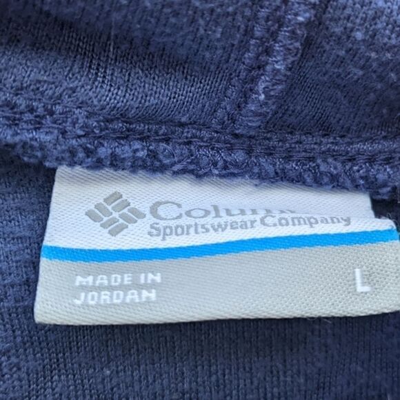 Columbia diamond pattern hooded fleece pullover - Picture 3 of 9